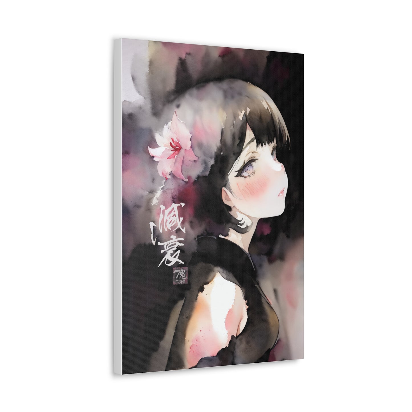 Decay - Watercolor Anime Art on high quality Canvas