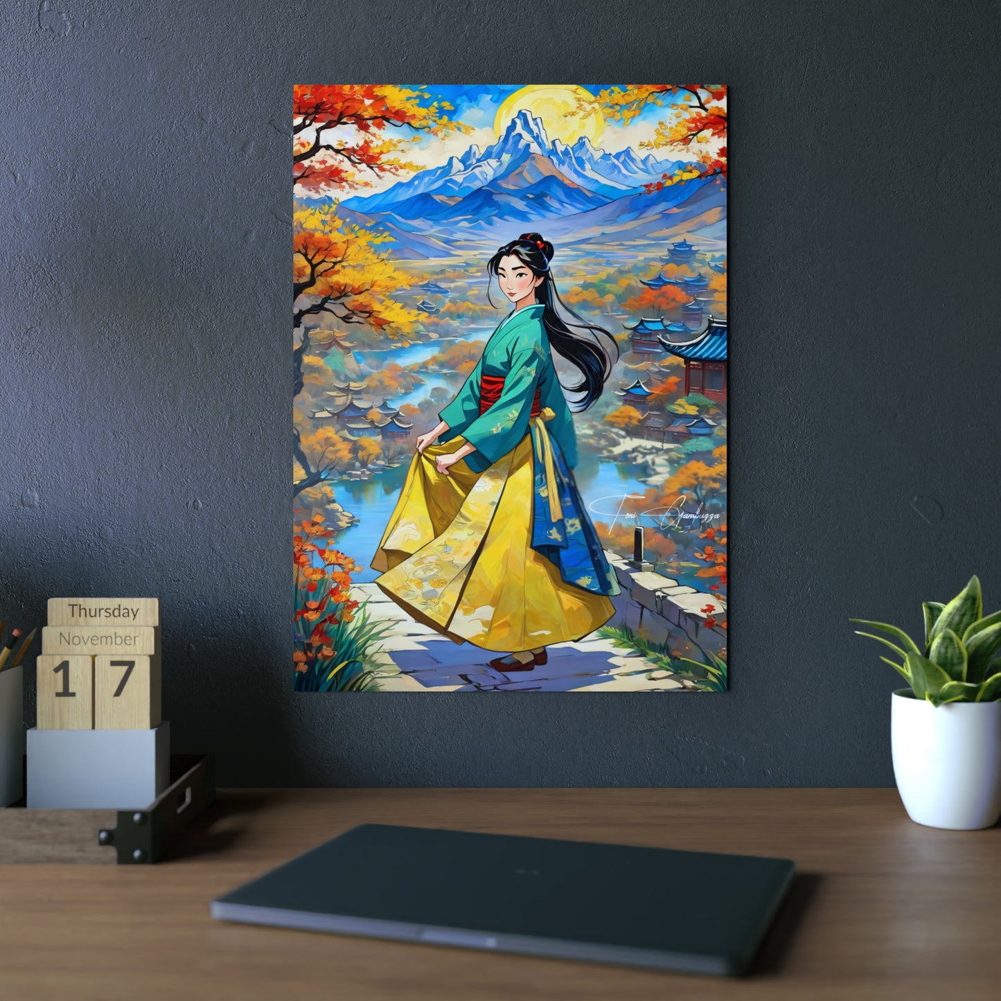 Hua Mulan 🇩🇪 GER Shipping - Anime Art on Metal Poster