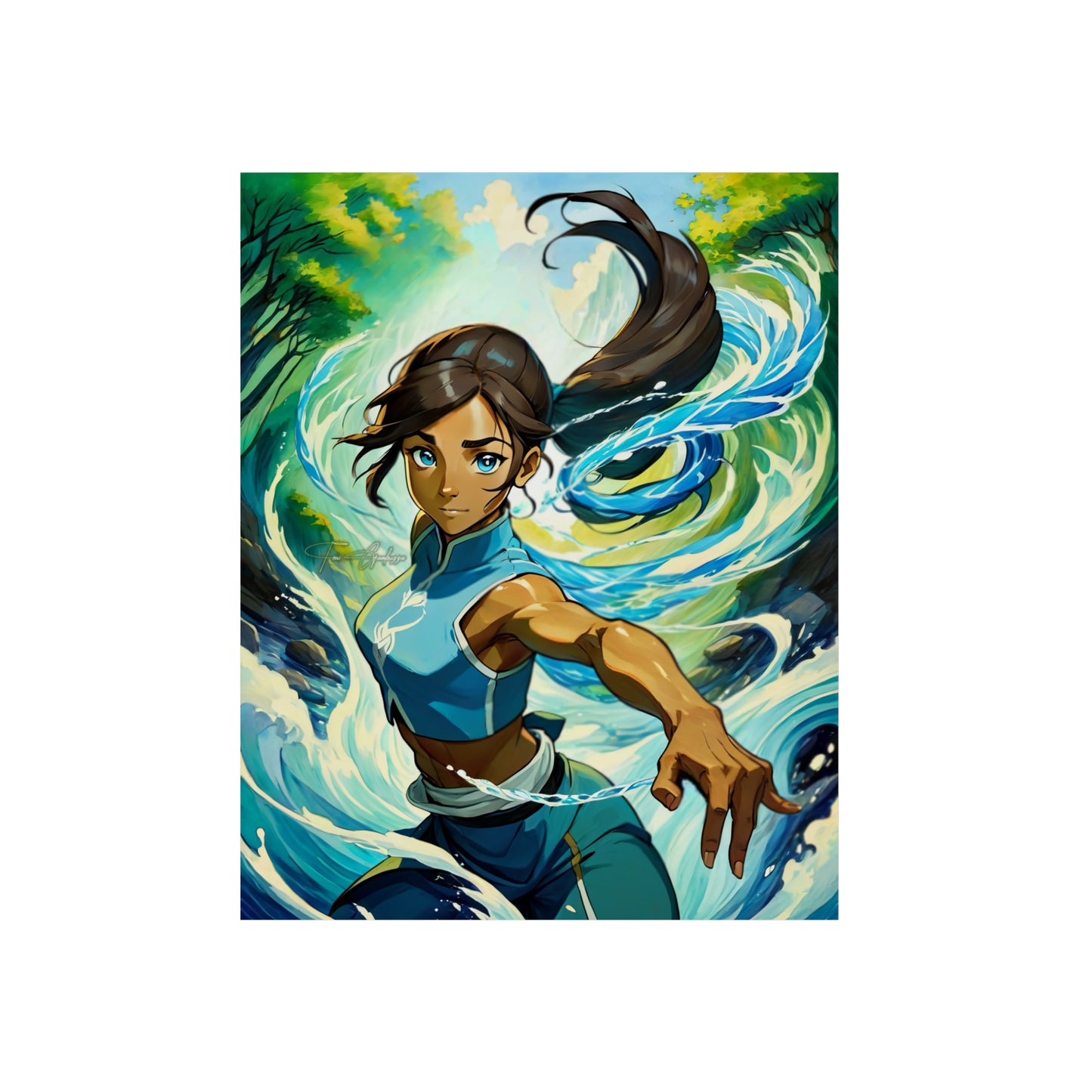 Avatar Korra 🇩🇪 GER Shipping - Anime Art on Metal Poster