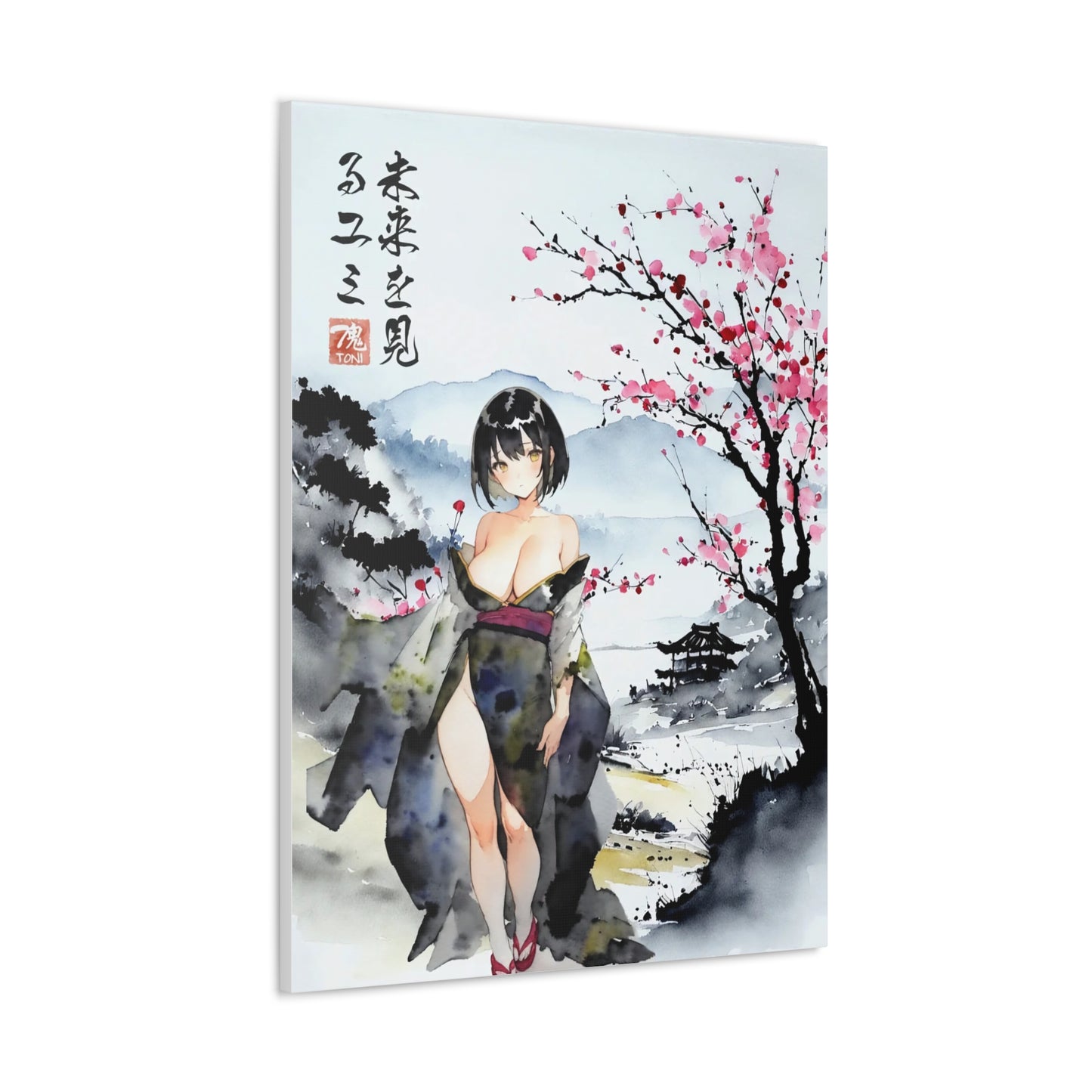 Sumi-e Art  - Yumi • Traditional Japanese Art on high quality Canvas