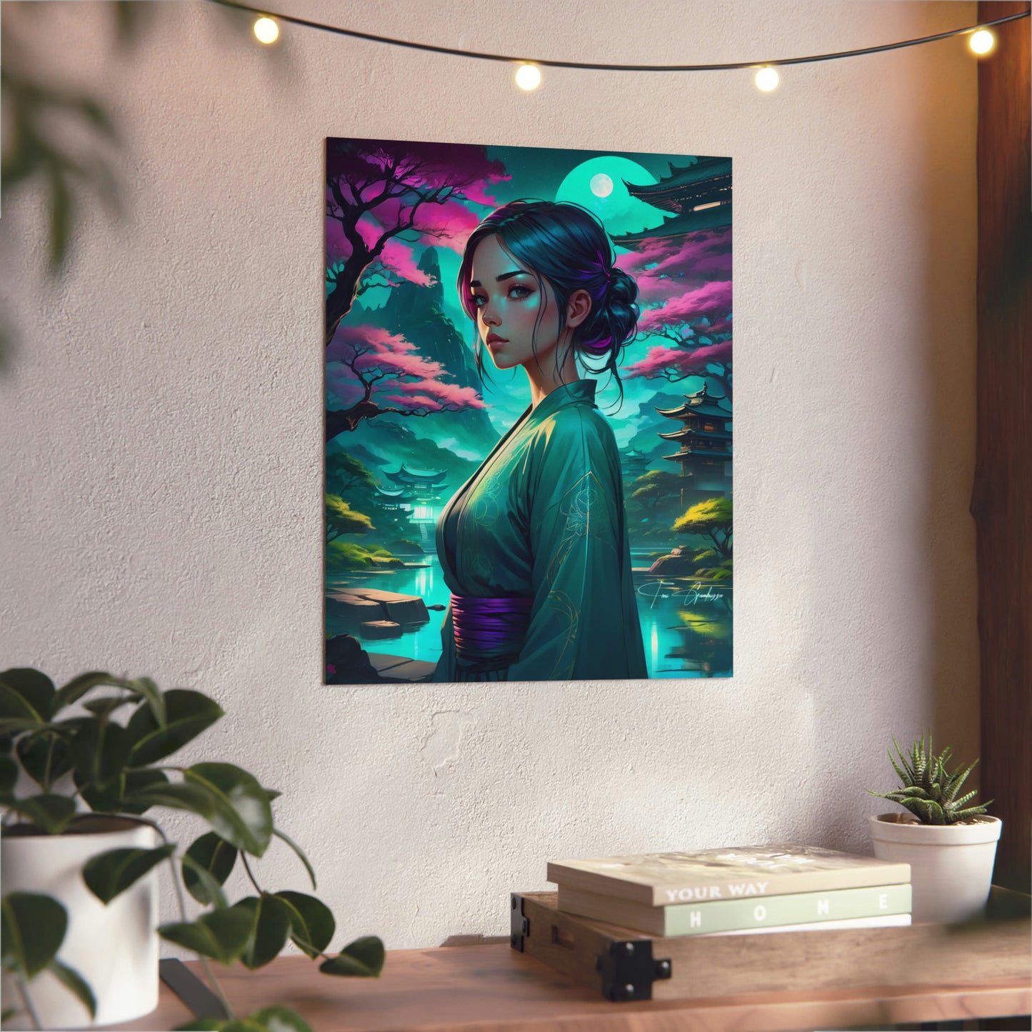 Zen Reflections: Serenity 🇩🇪 GER Shipping - Anime Art on Metal Poster