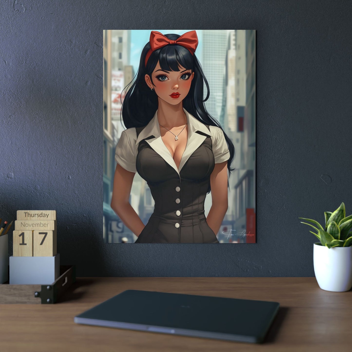 Anime Art - Pin Up 01  🇩🇪 GER Shipping - Anime Art on Metal Poster