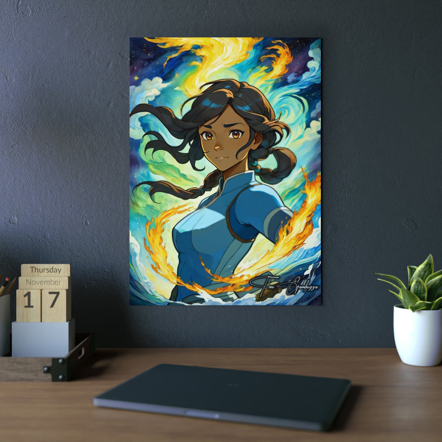 Avatar Korra Portrait 🇩🇪 GER Shipping - Anime Art on Metal Poster