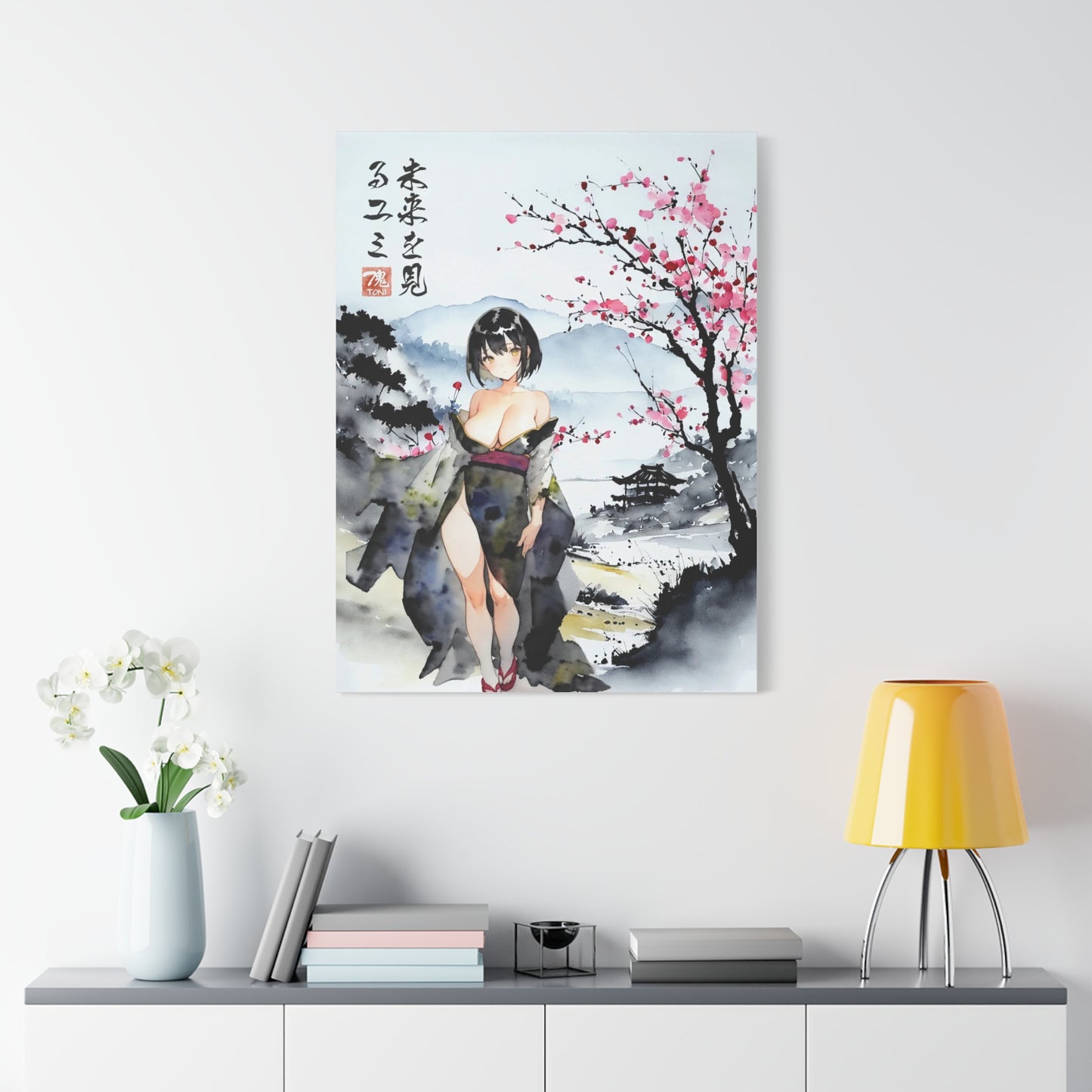 Sumi-e Art  - Yumi • Traditional Japanese Art on high quality Canvas