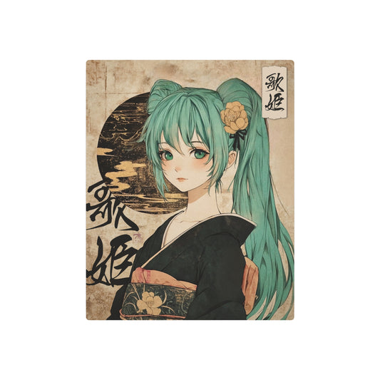 Ukiyo-e Art - Utahime 🇺🇸 US Shipping - Traditional Japanese Art on Metal Poster