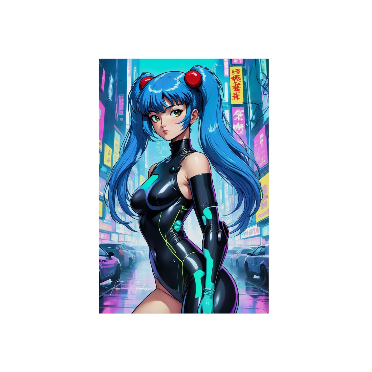 Cyberpunk Shampoo 🇩🇪 GER Shipping - Anime Art on Metal Poster