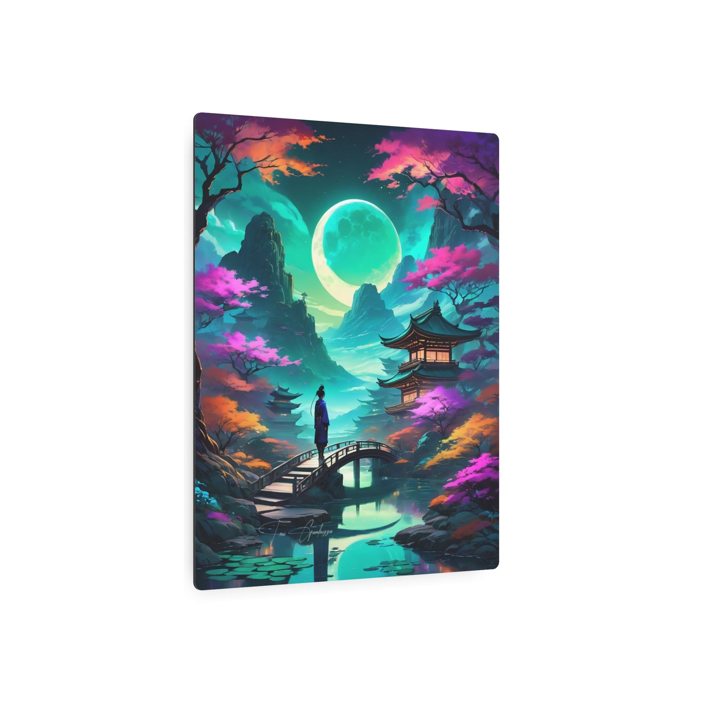 Zen Reflections: Equilibrium 🇺🇸 US Shipping- Anime Art on Metal Poster