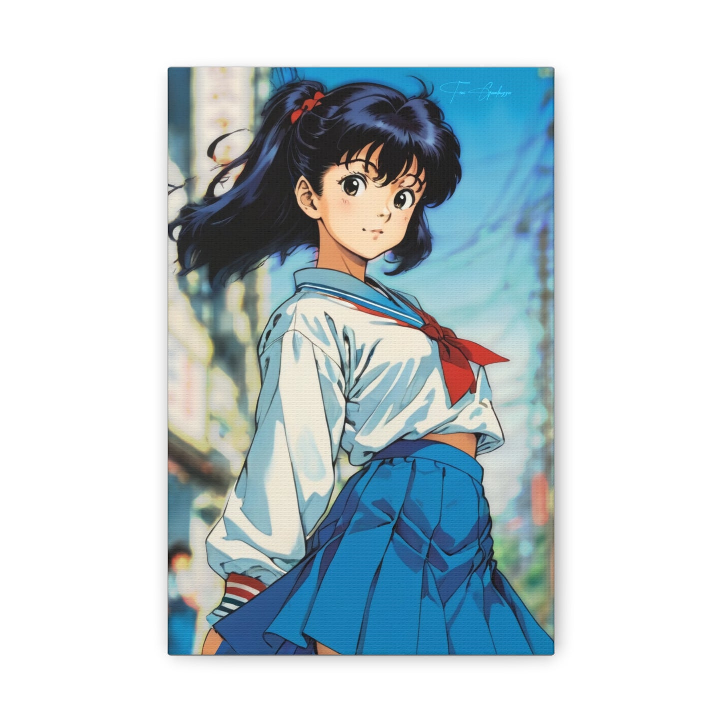 City Pop Collection - Sayori from the docks • Anime Art on high quality Canvas