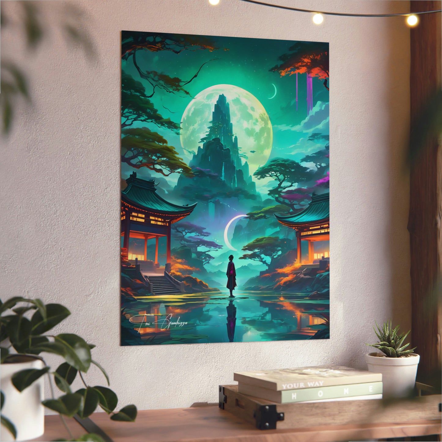 Zen Reflections: Balance 🇩🇪 GER Shipping - Anime Art on Metal Poster