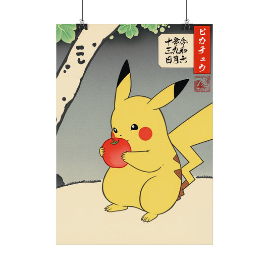 Ukiyo-e Art - Pikachū • Traditional Japanese Art on high quality poster