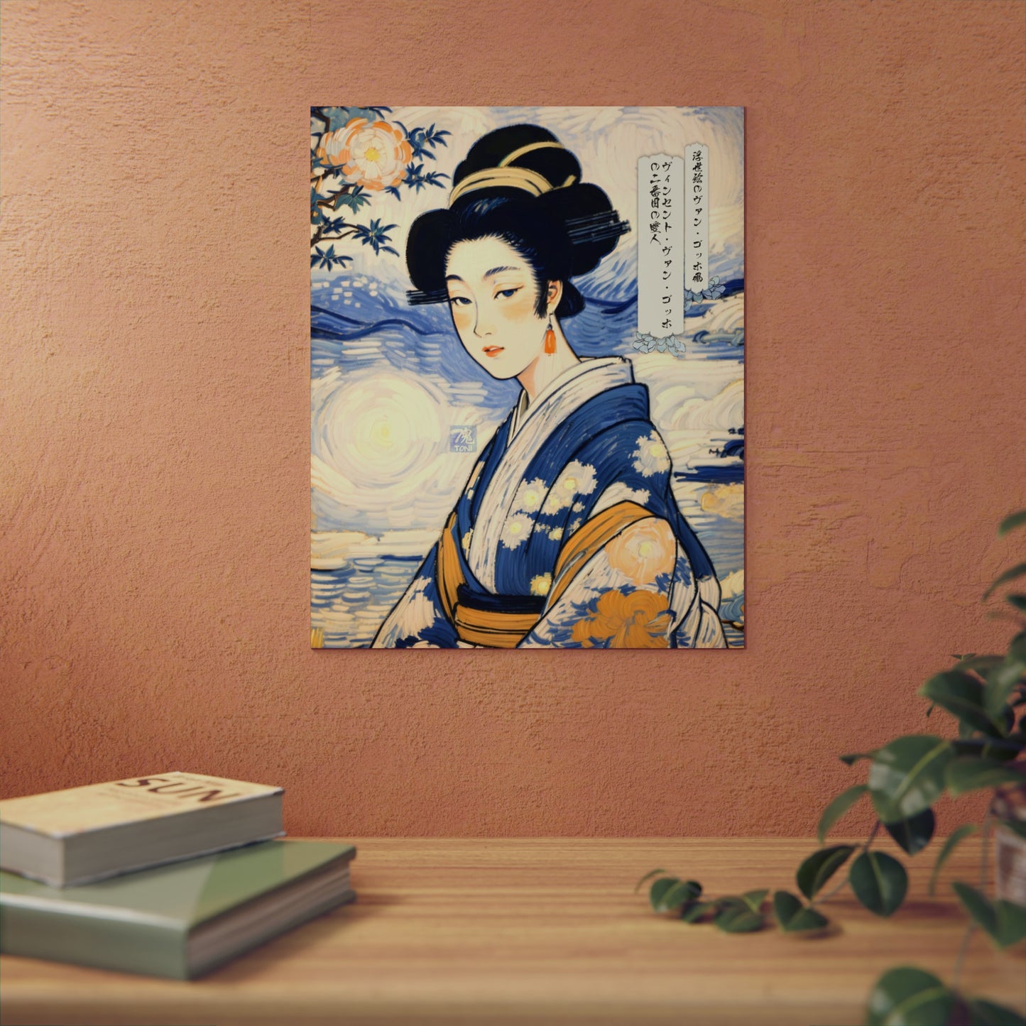 Ukiyo-e Art - Vincent van Gogh's second mistress 🇩🇪 GER Shipping - Traditional Japanese Art on Metal Poster