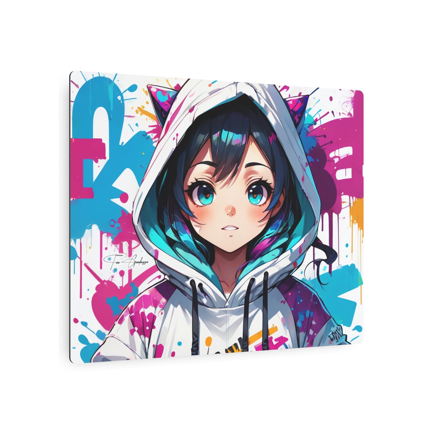 Manga Mural: Kohana 🇺🇸 US Shipping - Anime Graffiti Art on Metal Poster