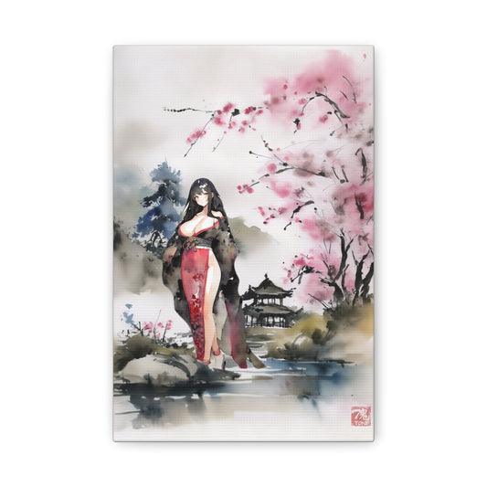 Sumi-e Art - Farben der Stille • Traditional Japanese Art on high quality Canvas