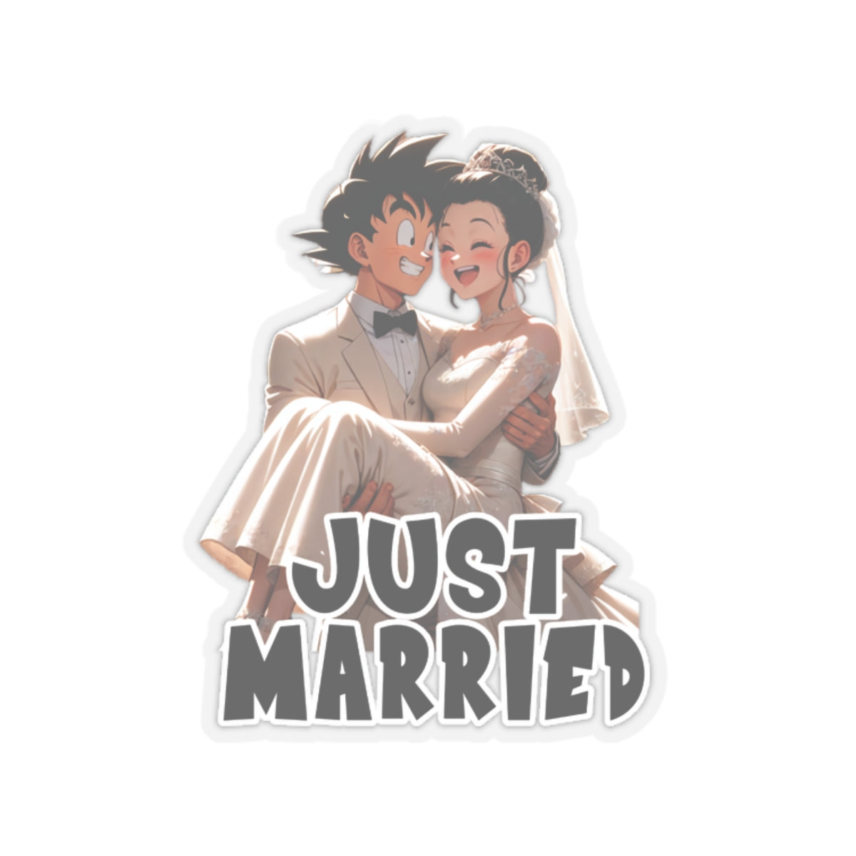 Anime Decals - "JUST MARRIED" - Anime & Manga Sticker collection - Itasha