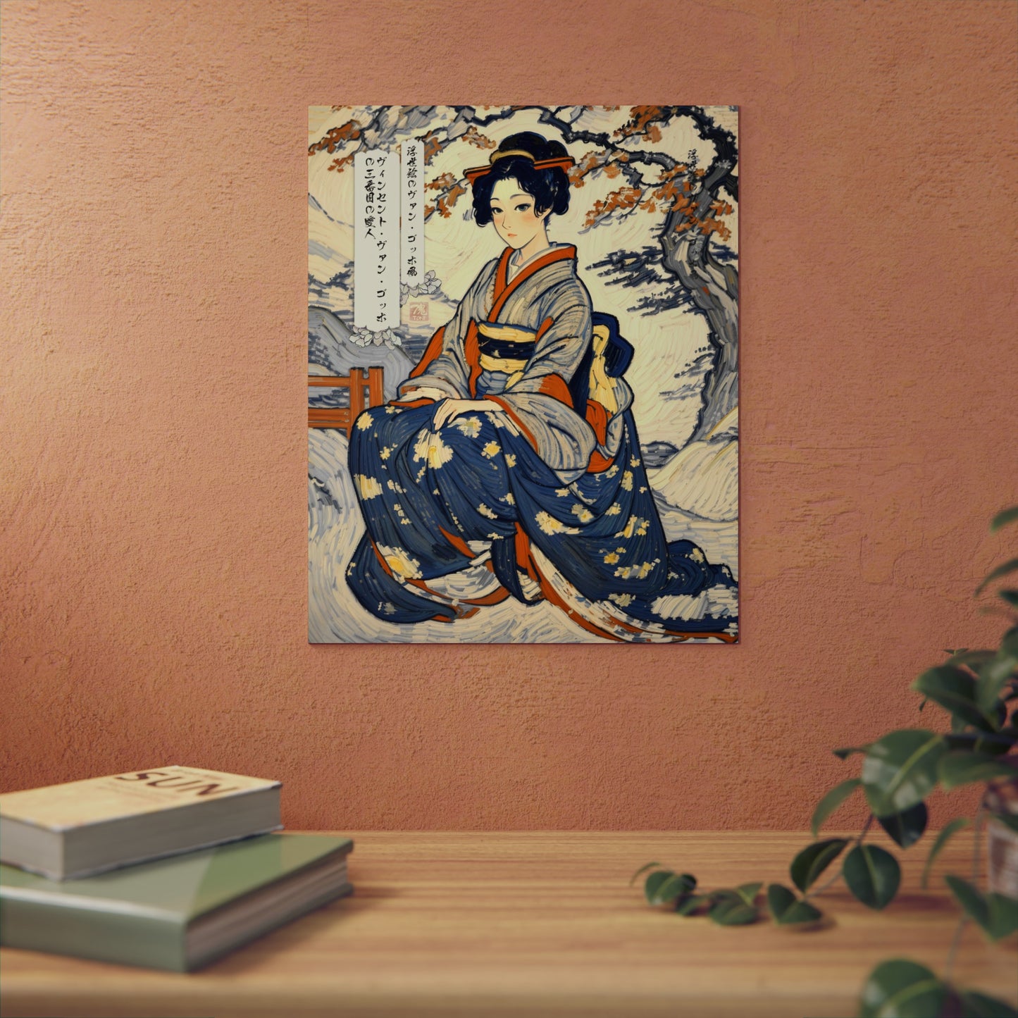 Ukiyo-e Art - Vincent van Gogh's third mistress 🇩🇪 GER Shipping - Traditional Japanese Art on Metal Poster