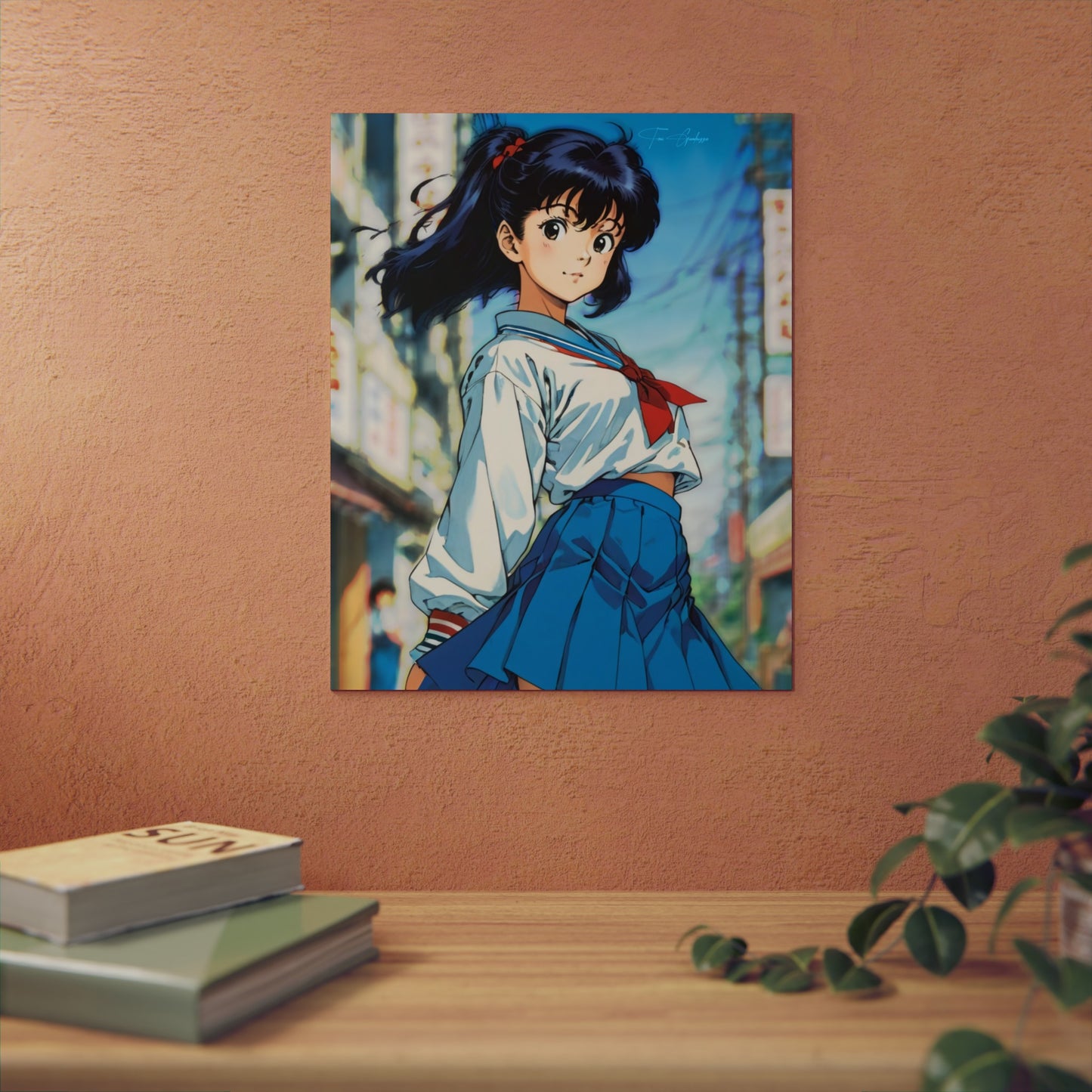 City Pop Collection - Sayori from the docks 🇩🇪 GER Shipping - Anime Art on Metal Poster