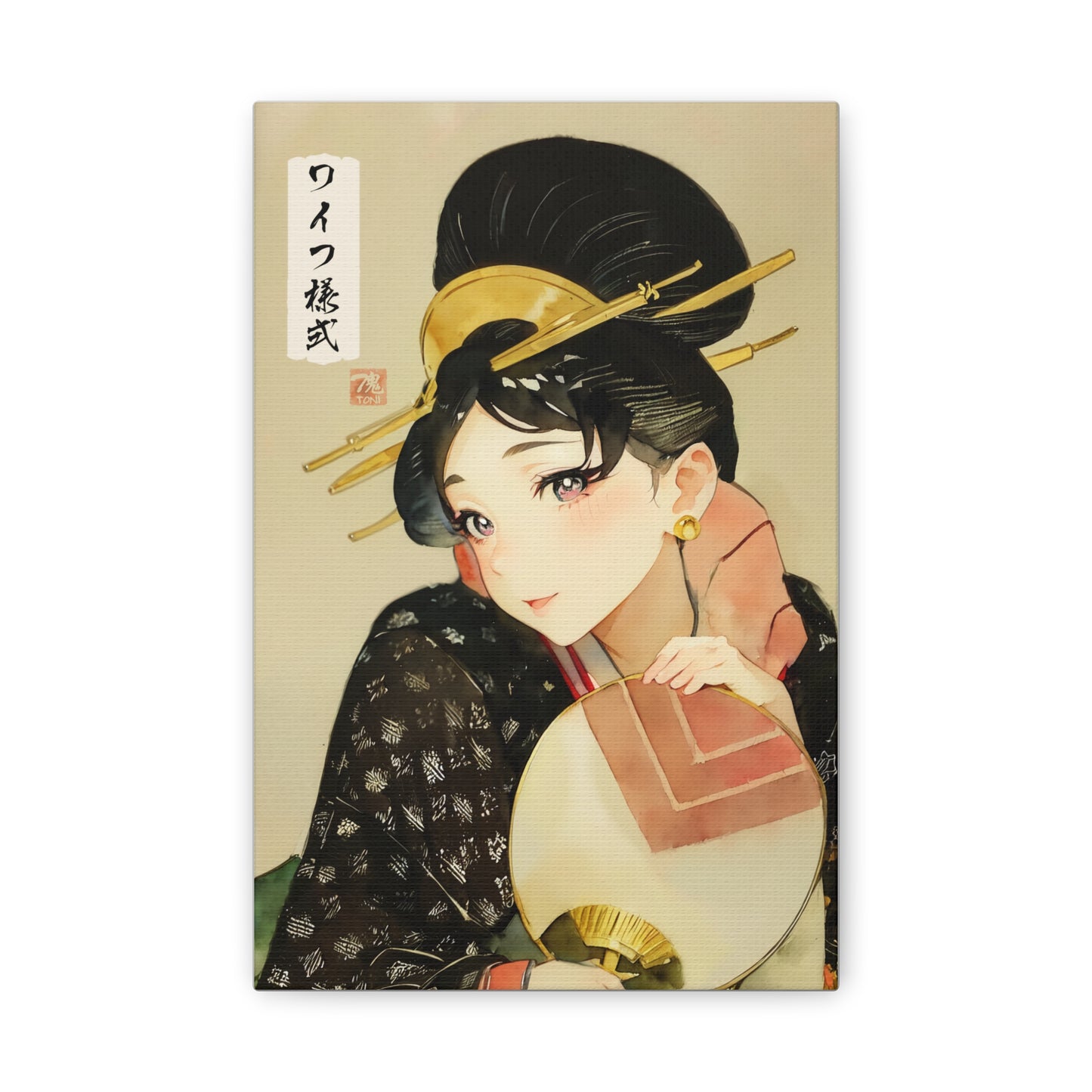 Ukiyo-e Art - Waifu Style • Traditional Japanese Art on high quality Canvas