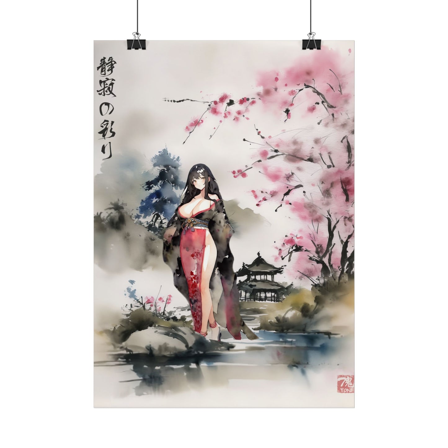 Sumi-e Art - Farben der Stille • Traditional Japanese Art on high quality poster