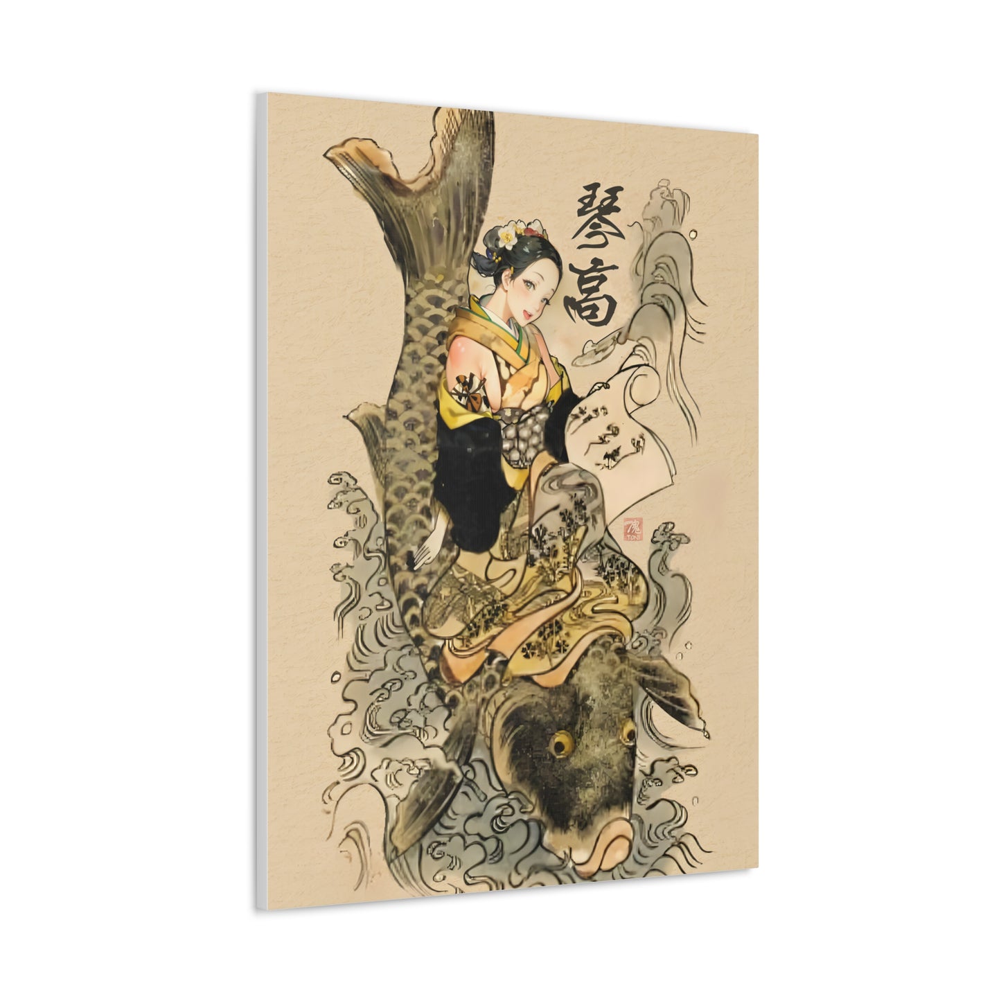 Ukiyo-e Art - Immortal Kinkö • Traditional Japanese Art on high quality Canvas