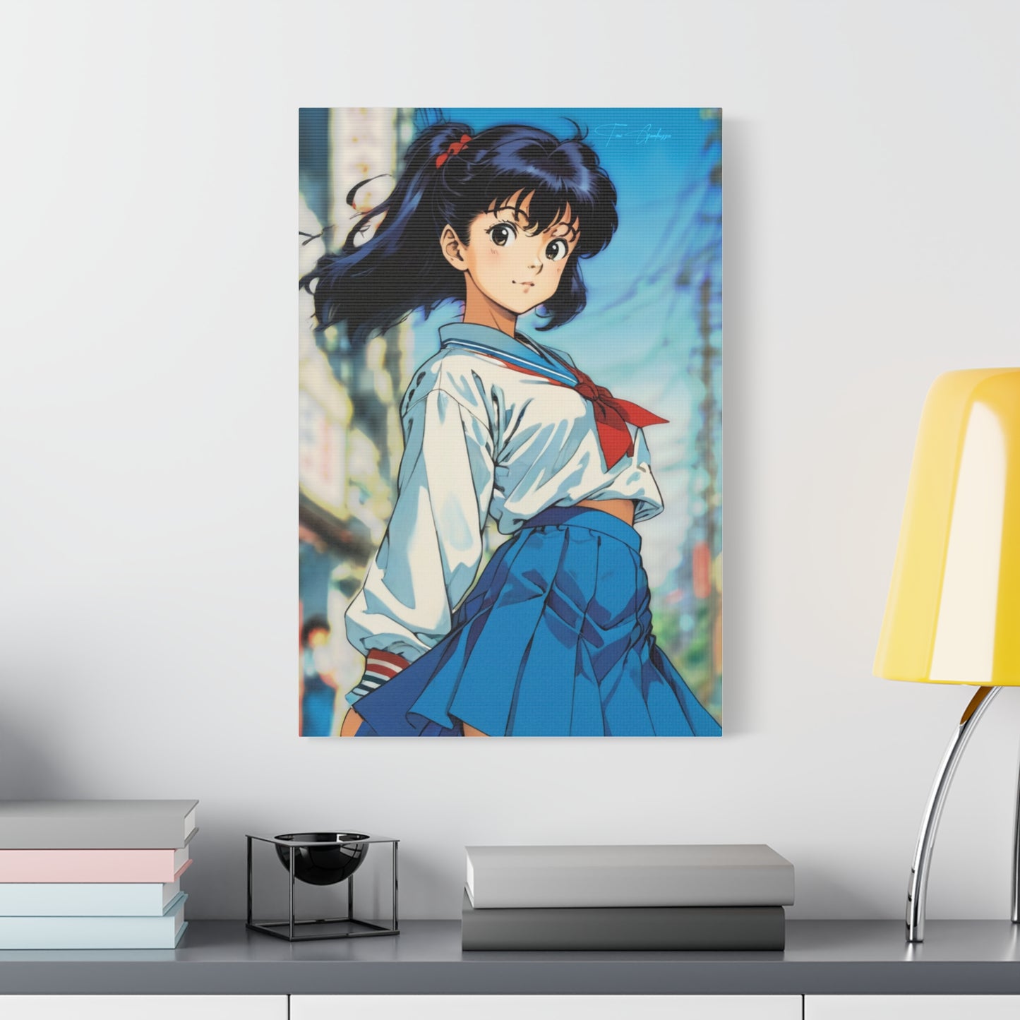 City Pop Collection - Sayori from the docks • Anime Art on high quality Canvas