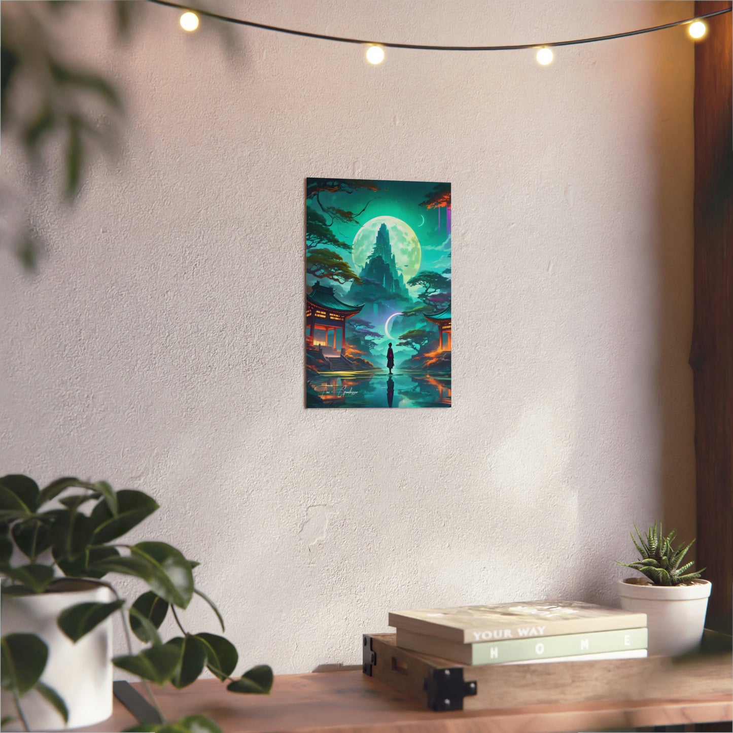 Zen Reflections: Balance 🇩🇪 GER Shipping - Anime Art on Metal Poster