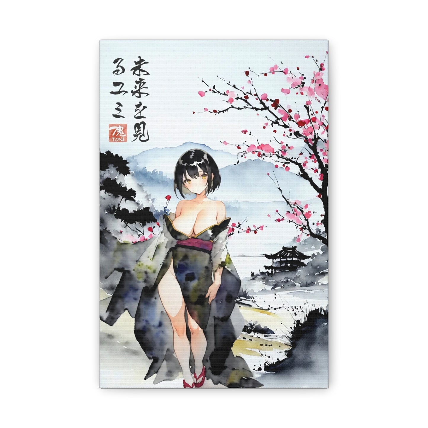 Sumi-e Art  - Yumi • Traditional Japanese Art on high quality Canvas