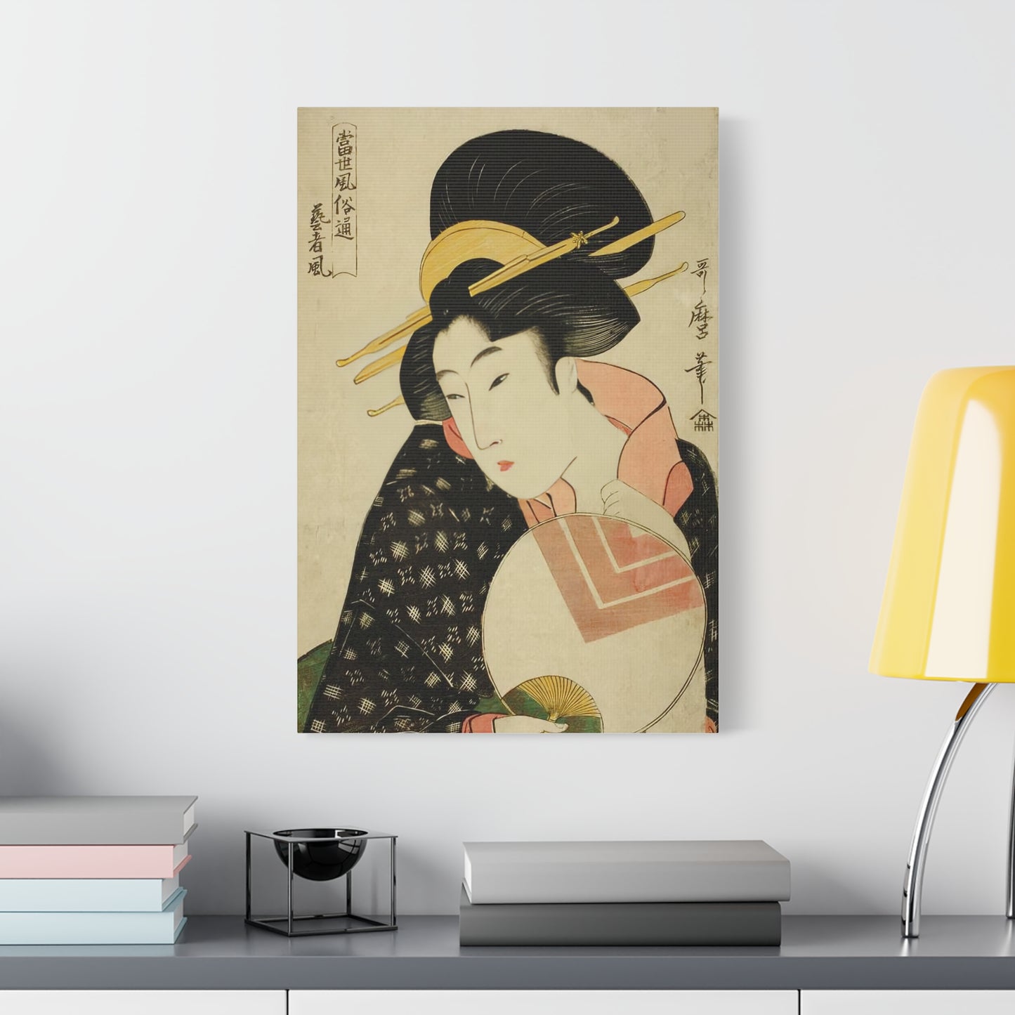 Ukiyo-e Art - Geisha Style - Kitagawa Utamaro • Traditional Japanese Art on high quality Canvas