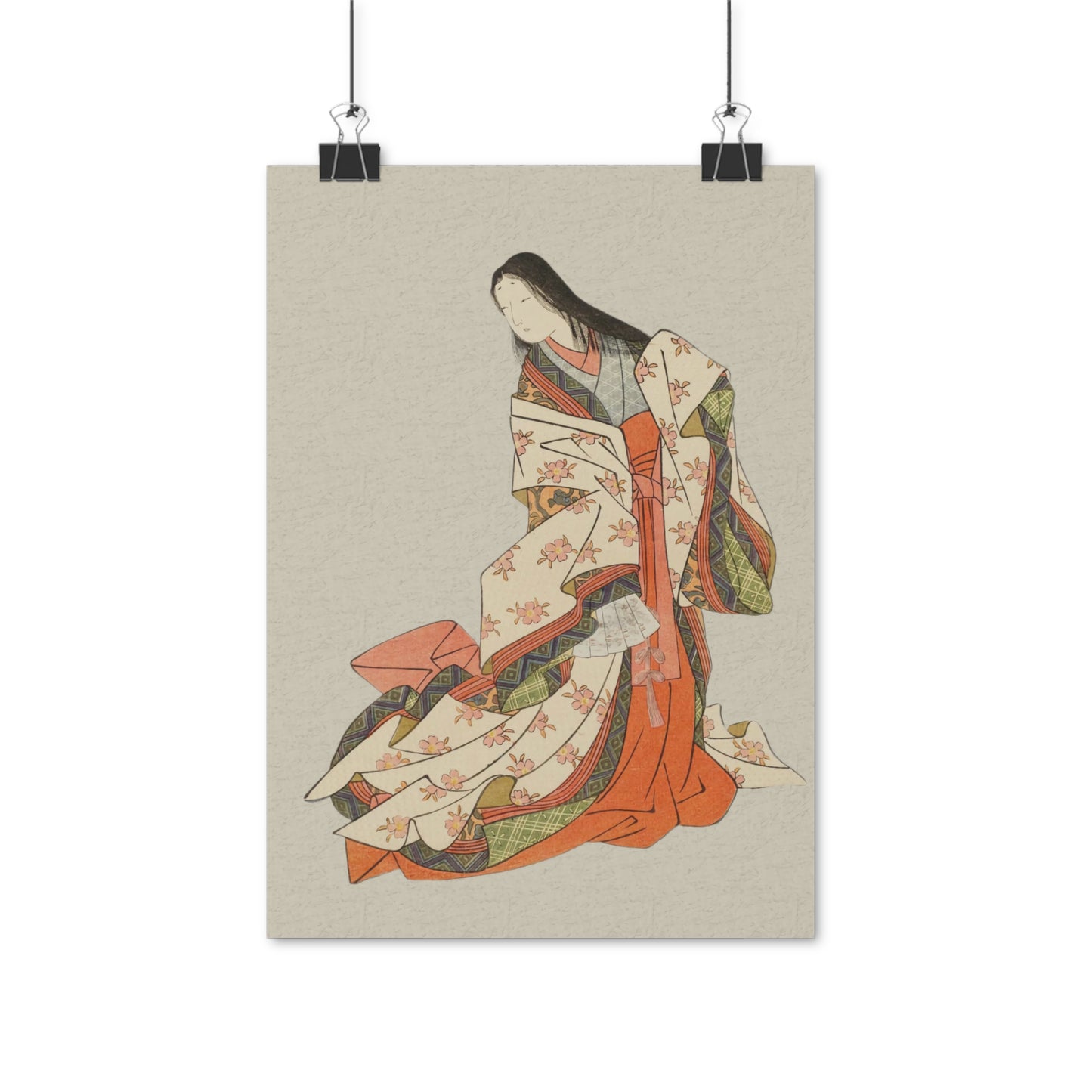 Ukiyo-e Art - The Poetess Ono no Komachi - Suzuki Harunobu • Traditional Japanese Art on high quality poster