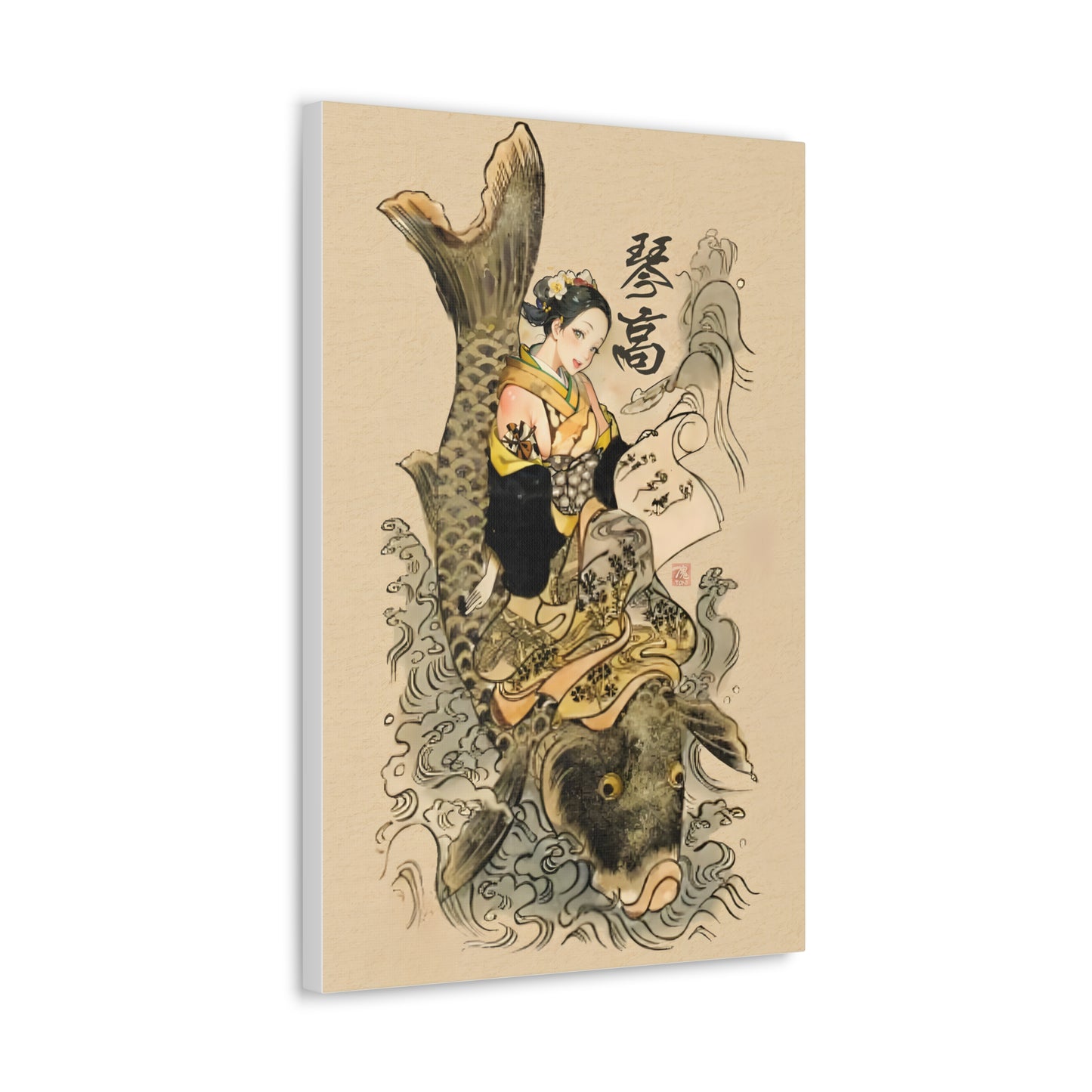 Ukiyo-e Art - Immortal Kinkö • Traditional Japanese Art on high quality Canvas