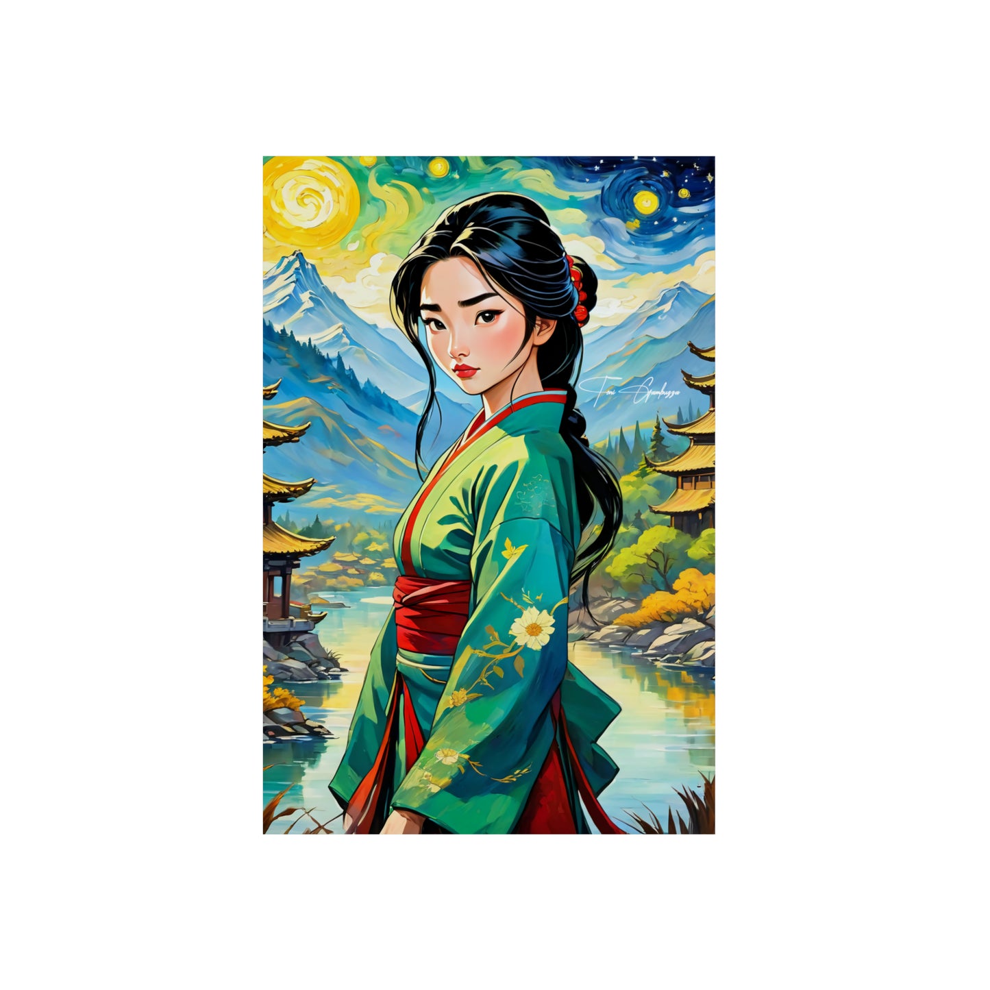 Hua Mulan 3 🇩🇪 GER Shipping - Anime Art on Metal Poster