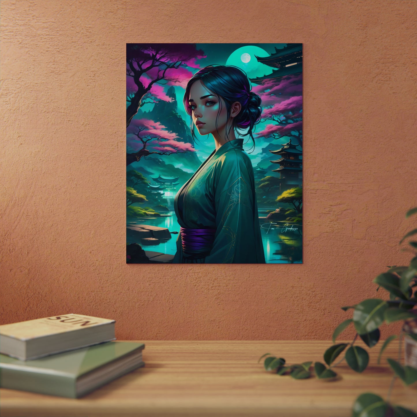 Zen Reflections: Serenity 🇩🇪 GER Shipping - Anime Art on Metal Poster