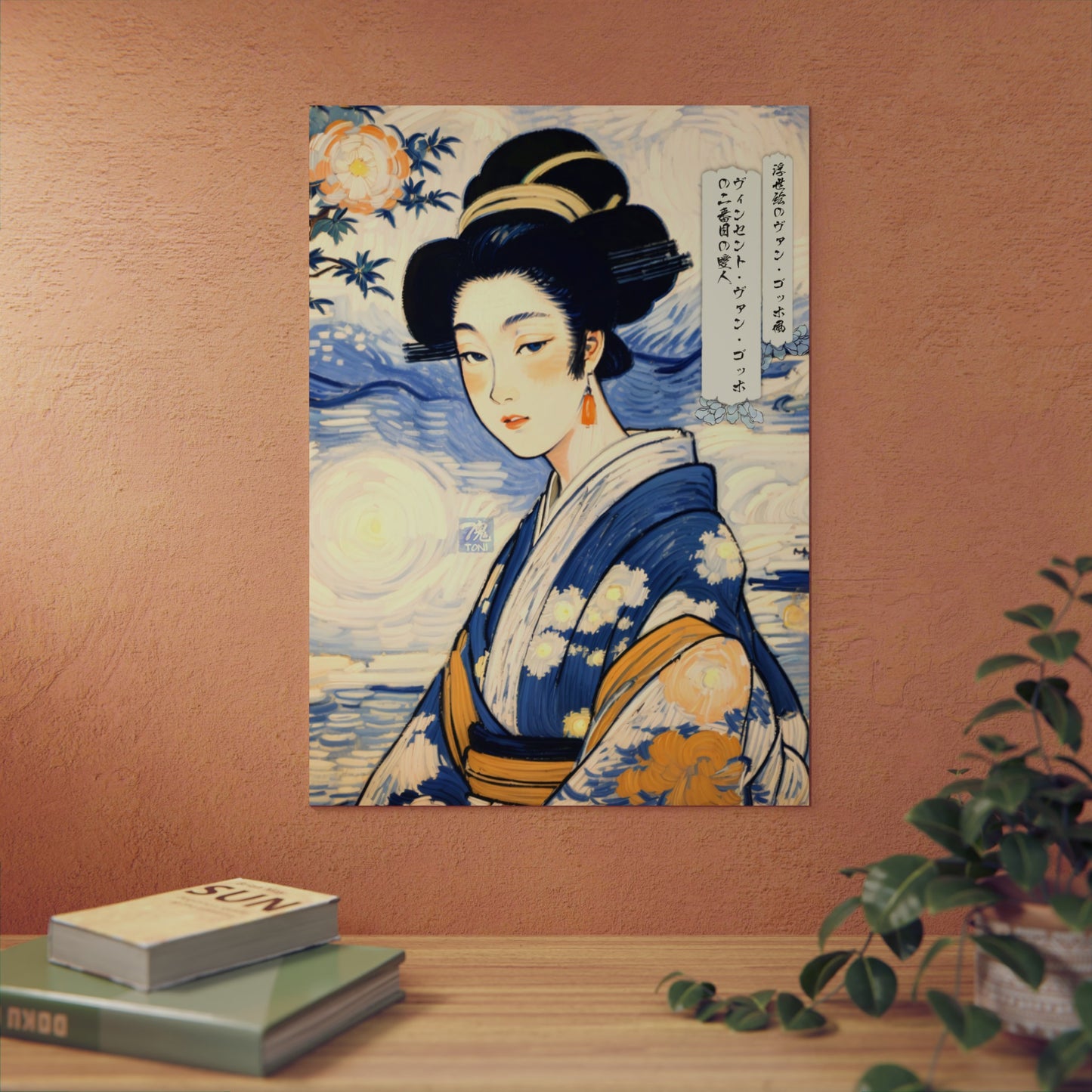 Ukiyo-e Art - Vincent van Gogh's second mistress 🇩🇪 GER Shipping - Traditional Japanese Art on Metal Poster