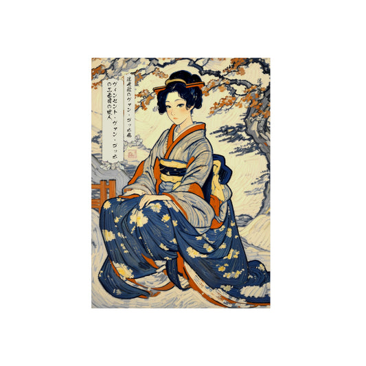 Ukiyo-e Art - Vincent van Gogh's third mistress 🇩🇪 GER Shipping - Traditional Japanese Art on Metal Poster