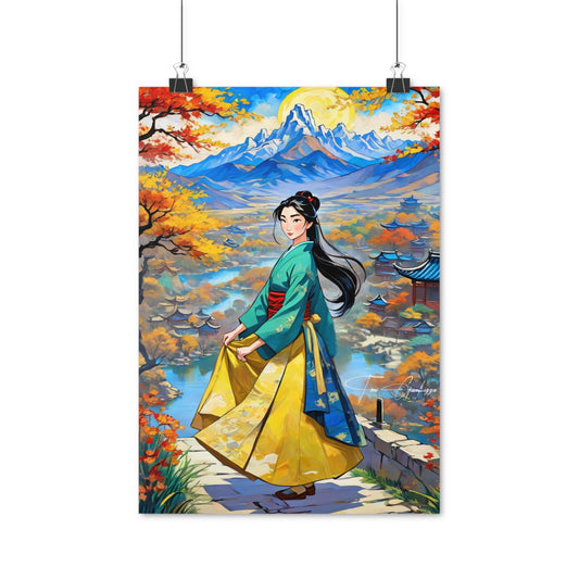 Hua Mulan - Anime Art on high quality poster