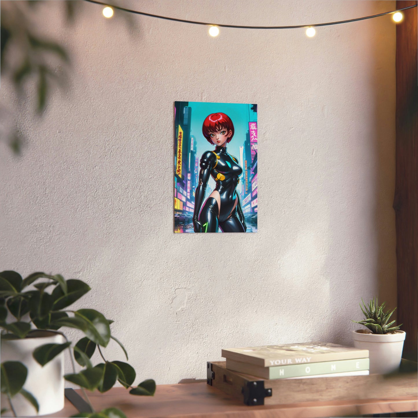 Cyberpunk Ranma Chan 🇩🇪 GER Shipping - Anime Art on Metal Poster