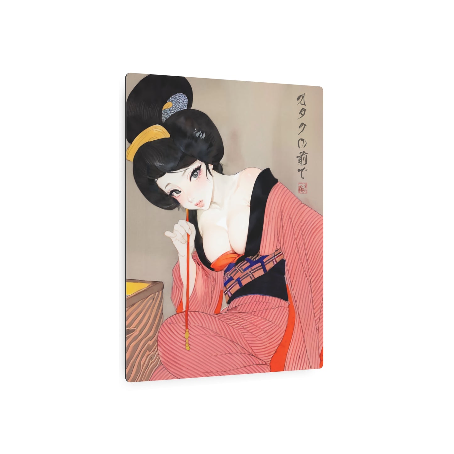 Ukiyo-e Art - Before the otaku 🇺🇸 US Shipping - Traditional Japanese Art on Metal Poster