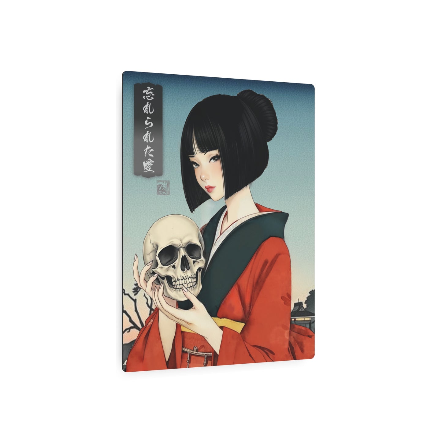 Ukiyo-e Art - Forgotten love 🇺🇸 US Shipping - Traditional Japanese Art on Metal Poster