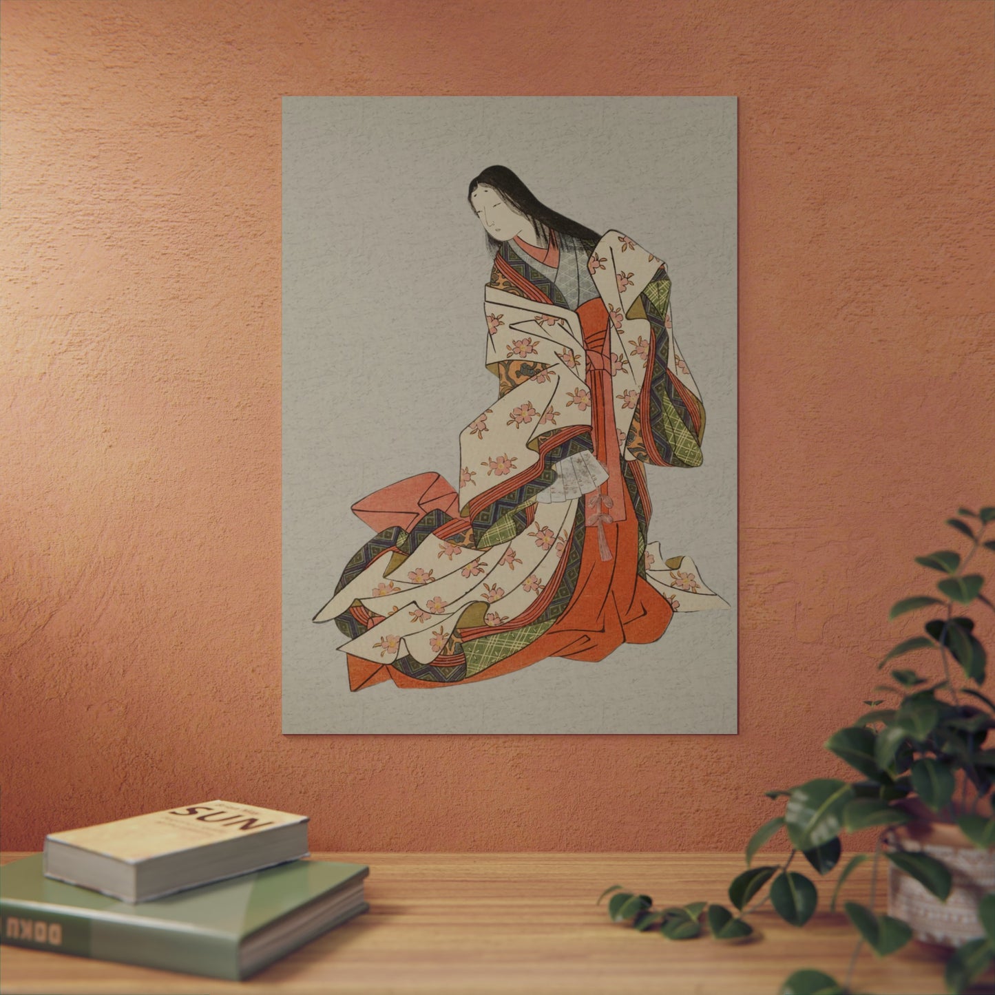 Ukiyo-e Art - The Poetess Ono no Komachi - Suzuki Harunobu 🇩🇪 GER Shipping - Traditional Japanese Art on Metal Poster