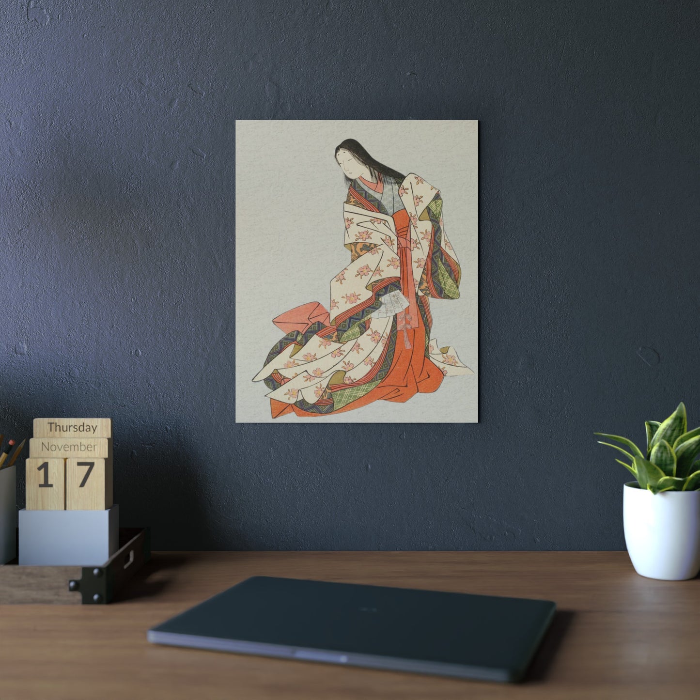 Ukiyo-e Art - The Poetess Ono no Komachi - Suzuki Harunobu 🇩🇪 GER Shipping - Traditional Japanese Art on Metal Poster