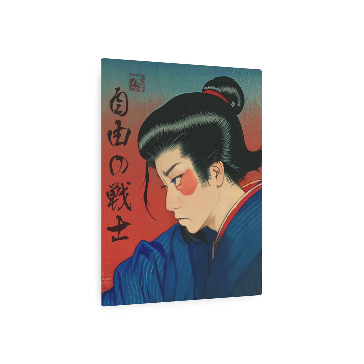 Ukiyo-e Art - Warrior of Freedom 🇺🇸 US Shipping - Traditional Japanese Art on Metal Poster