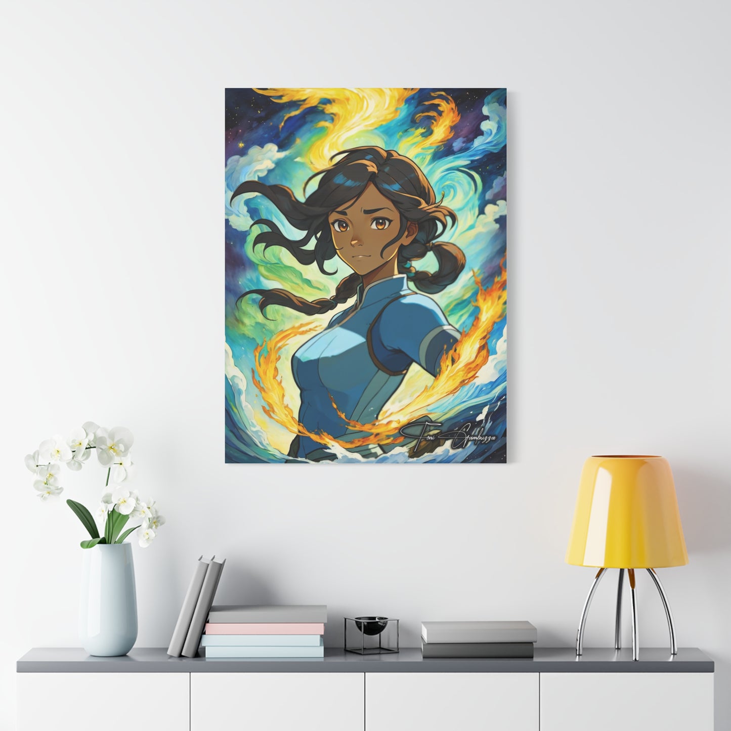 Avatar Korra Portrait - Anime Art on high quality Canvas