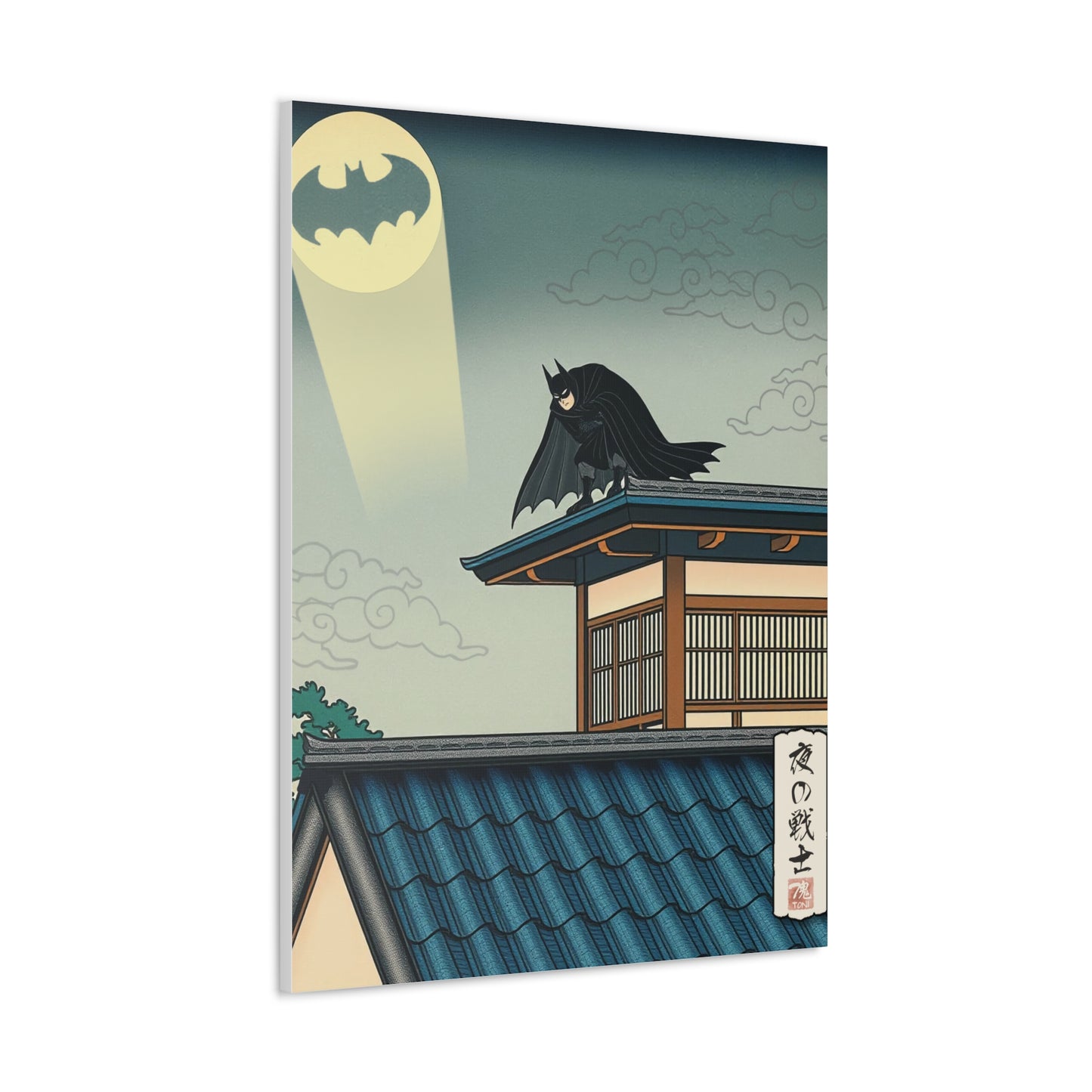 Ukiyo-e Art - Warrior of the Night • Traditional Japanese Art on high quality Canvas