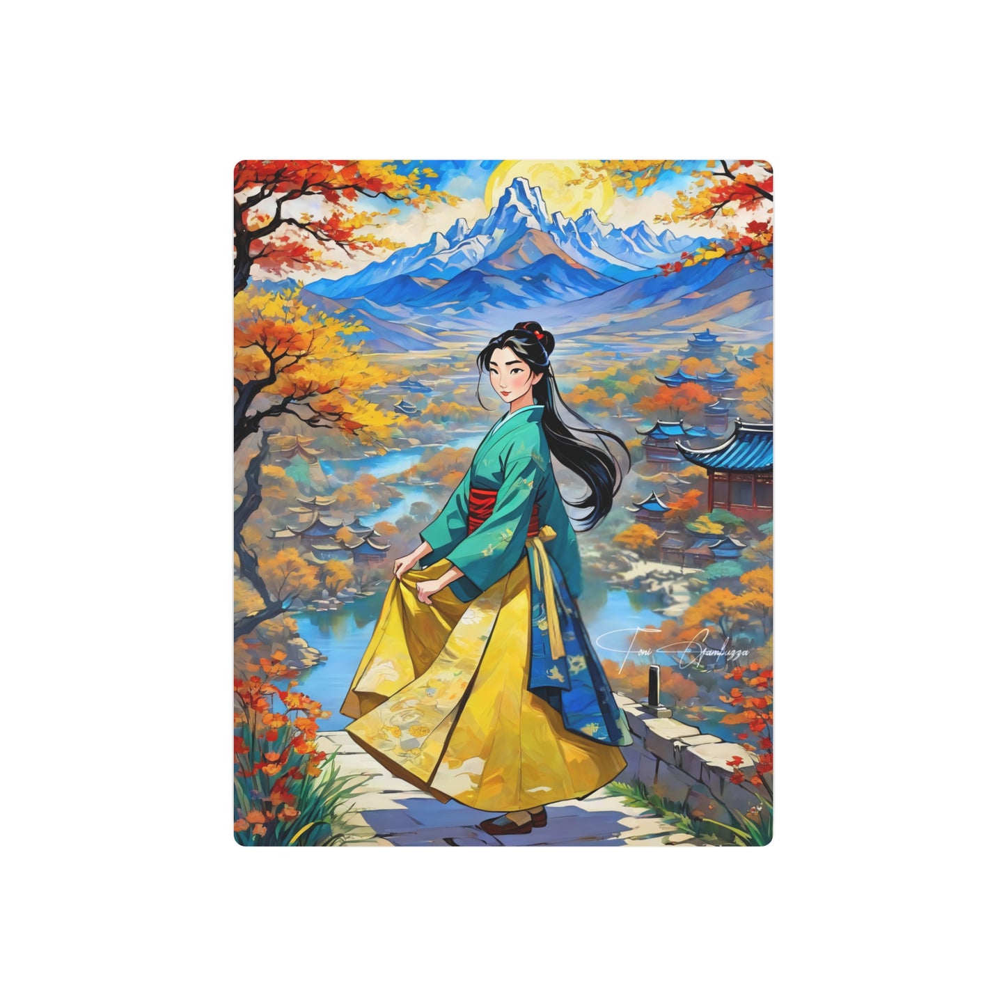 Hua Mulan 🇺🇸 US Shipping - Anime Art on Metal Poster