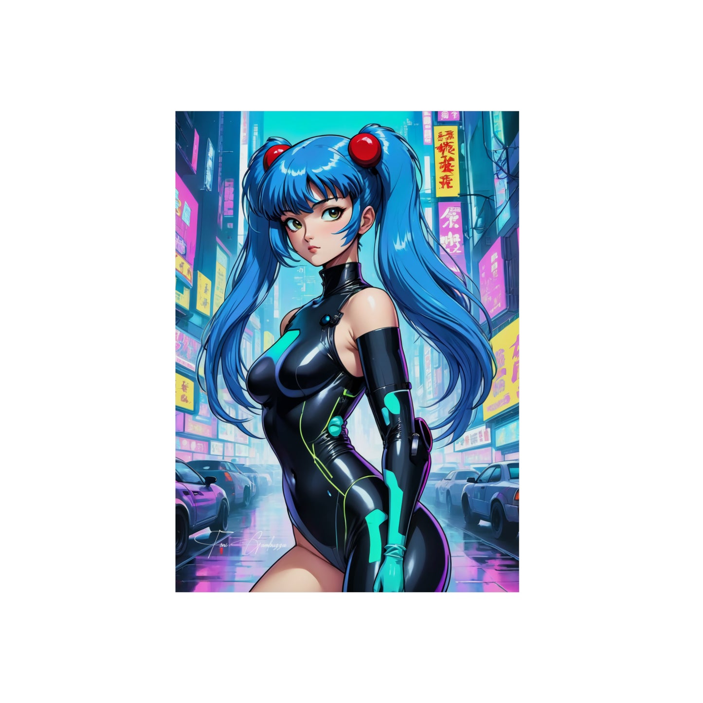 Cyberpunk Shampoo 🇩🇪 GER Shipping - Anime Art on Metal Poster