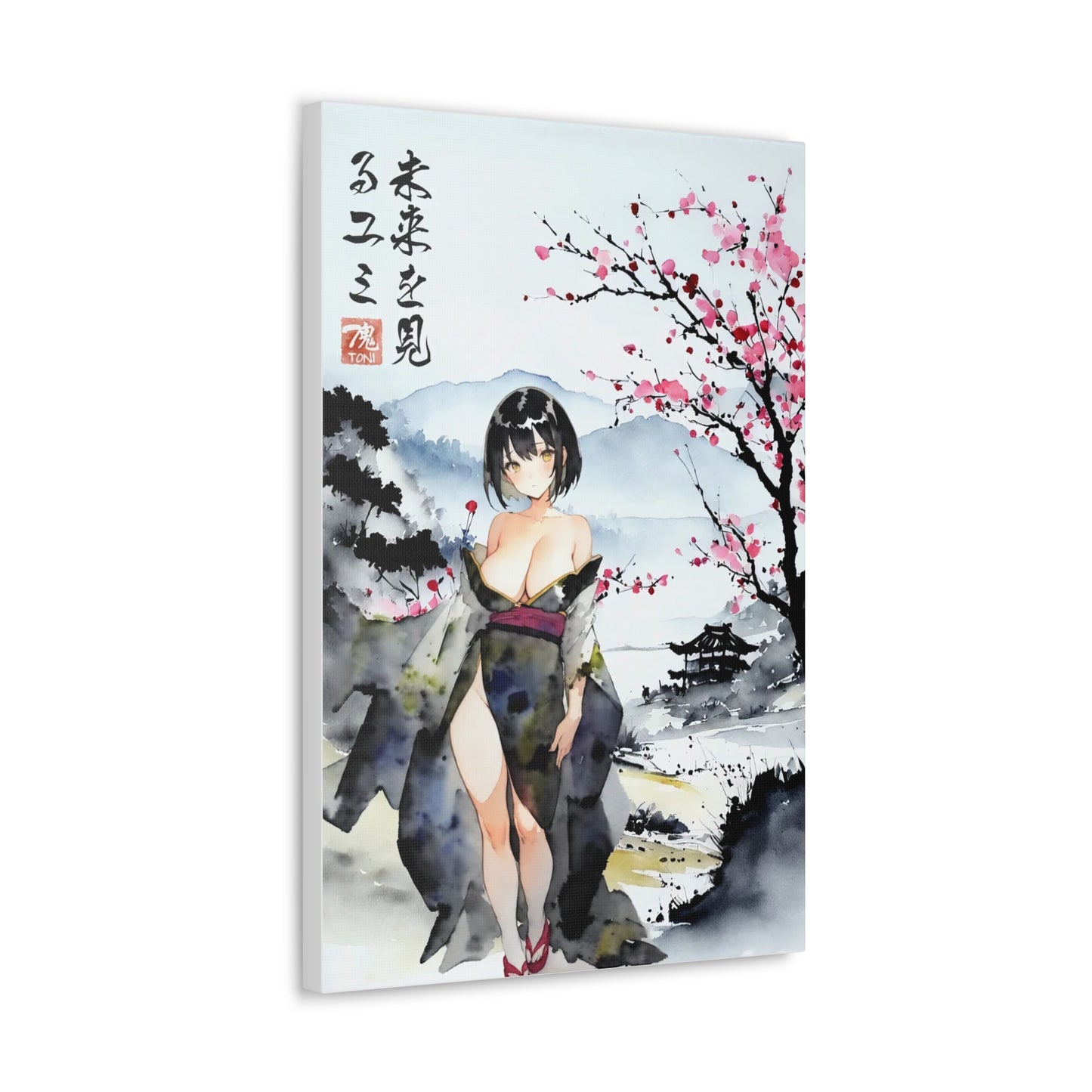 Sumi-e Art  - Yumi • Traditional Japanese Art on high quality Canvas