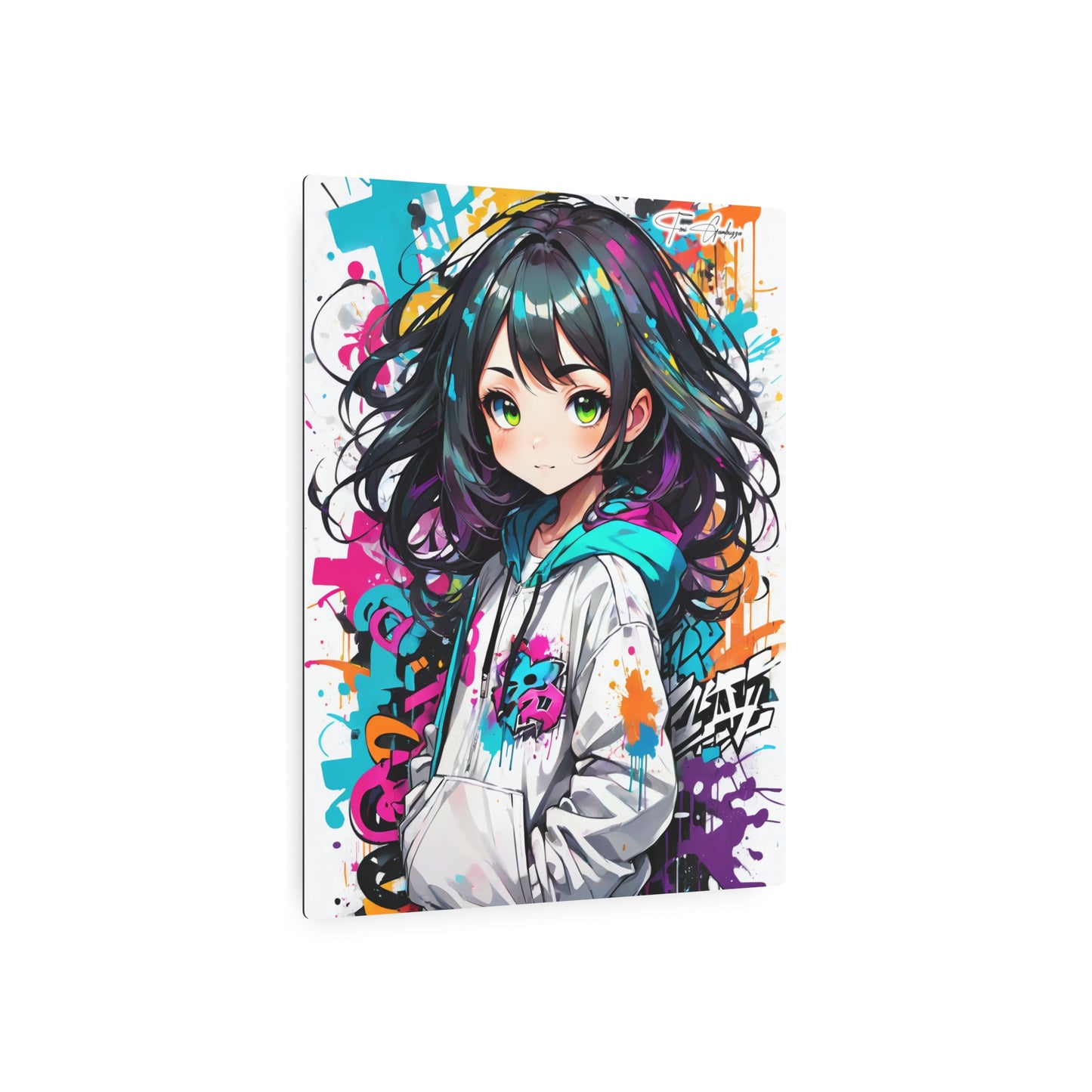 Manga Mural: Riza 🇺🇸 US Shipping - Anime Graffiti Art on Metal Poster