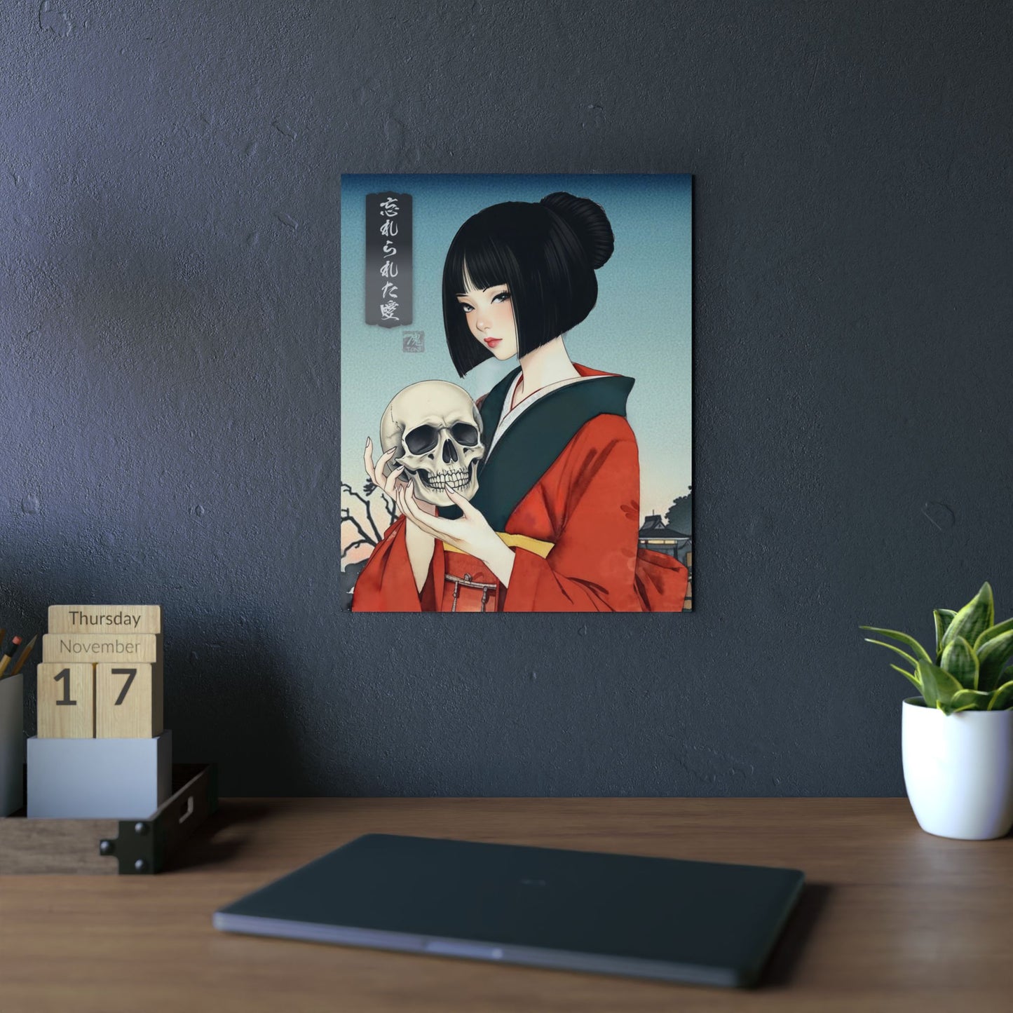 Ukiyo-e Art - Forgotten love 🇩🇪 GER Shipping - Traditional Japanese Art on Metal Poster