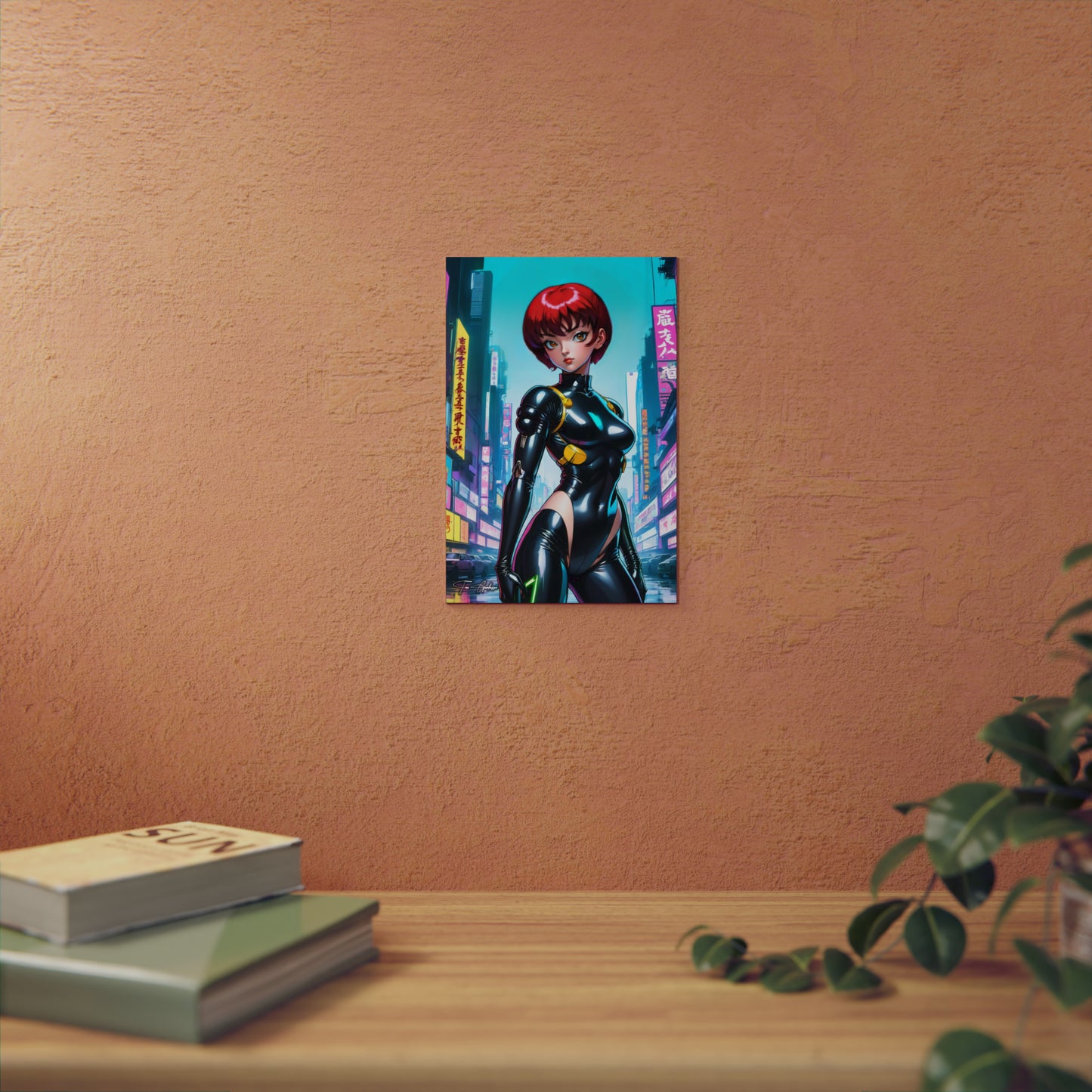 Cyberpunk Ranma Chan 🇩🇪 GER Shipping - Anime Art on Metal Poster