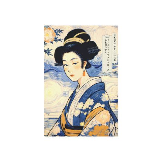 Ukiyo-e Art - Vincent van Gogh's second mistress 🇺🇸 US Shipping - Traditional Japanese Art on Metal Poster