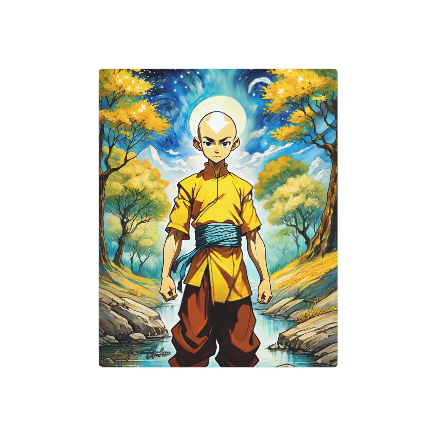 Avatar Aang 🇺🇸 US Shipping - Anime Art on Metal Poster